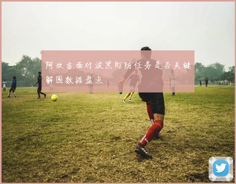 阿坎吉面对波黑盯防任务是否关键解围数据盘点